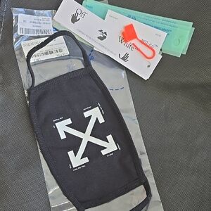 Off-White Black Mask with Arrow Design